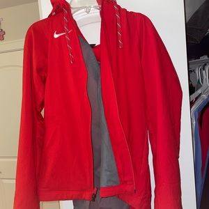 Red Nike Zip Up